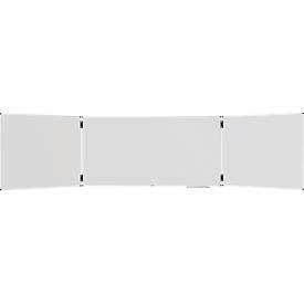 Klapptafel Legamaster UNITE PLUS, magnetisch, 5 Schreibflächen, B 2000/4000 x T 13,4 x H 1000 mm, emaillierter Keramikstahl, weiß